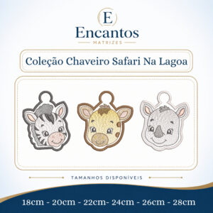 Coleção Chaveiros Safari Na Lagoa