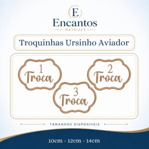 Chaveiro & Tags Ursinho Aviador